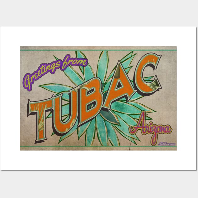Greetings from Tubac, Arizona Wall Art by Nuttshaw Studios
